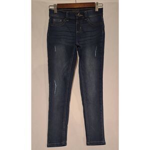 Justice Girls Mid-Rise Jeggings‎ Indigo Distressed Size 12